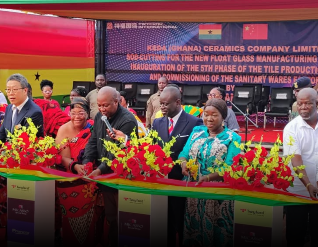 Mahama Launches $250m Float Glass Factory in Shama, Deepening Ghana-China Industrial Cooperation