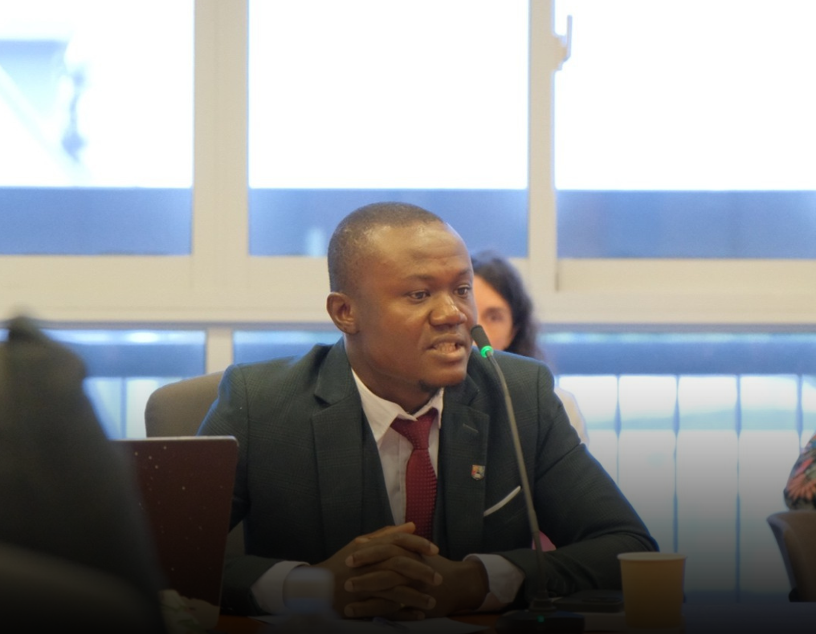 IMAGE: Paul Frimpong, ACCPA’s Executive Director, delivering his intervention on Africa’s strategic positioning in the evolving global supply chain order at NUS, Singapore.