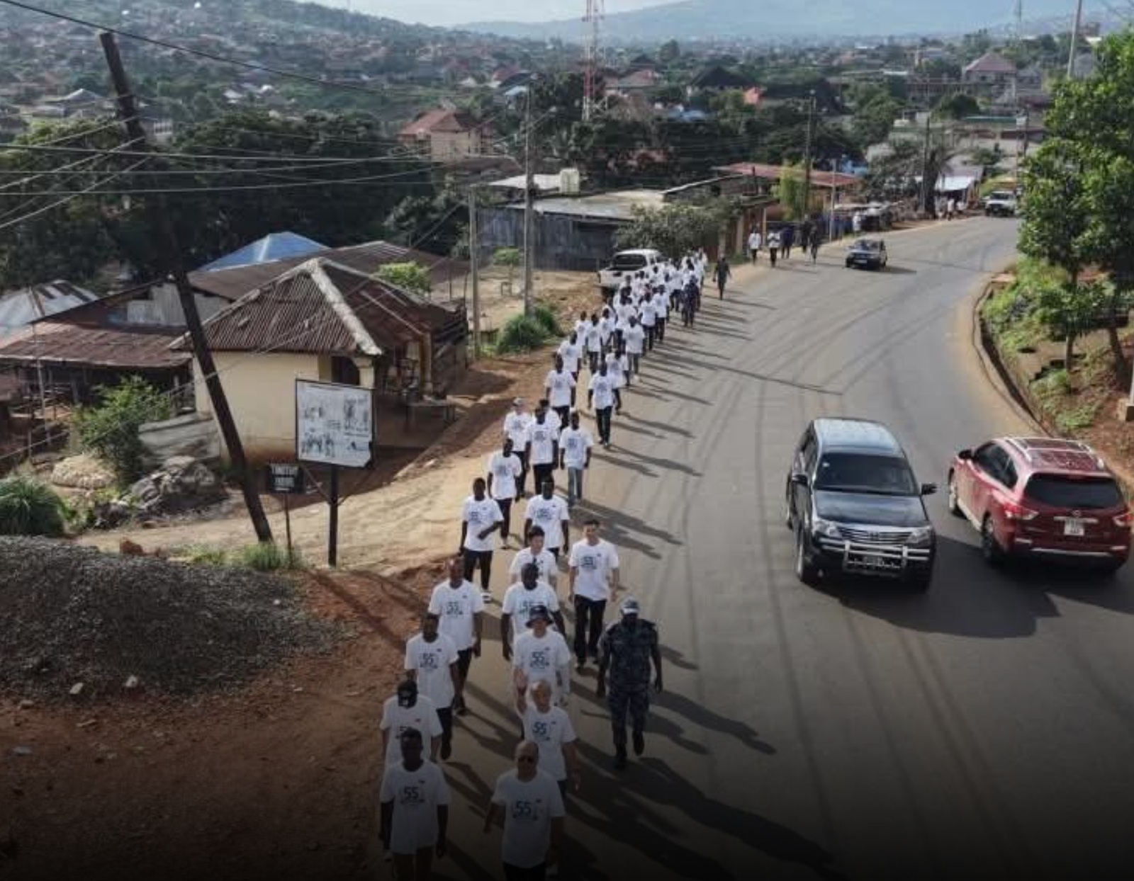 China and Sierra Leone Celebrate Diplomatic Ties on the Road